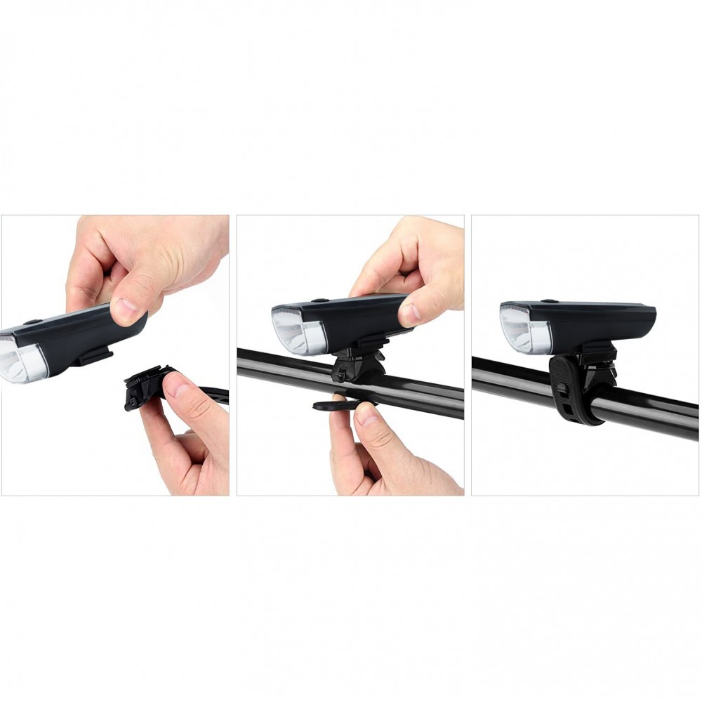 Kit Lumières de vélo LED PDR feux avant et...