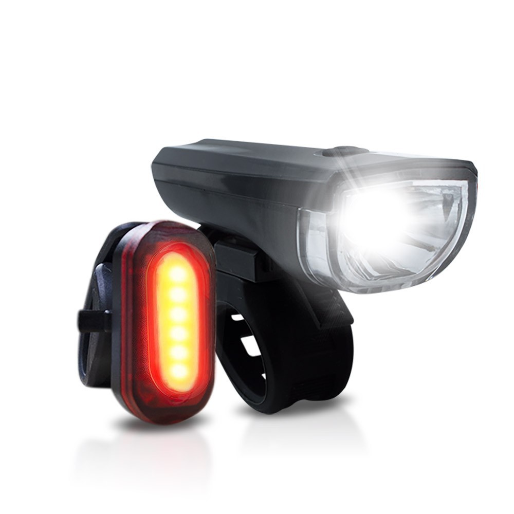 Kit Lumières de vélo LED PDR feux avant et arrière A14680 universel