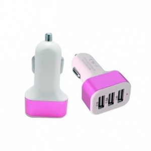 Adaptateur allume cigare 3 ports USB - voiture - télèphone ordinateur gps