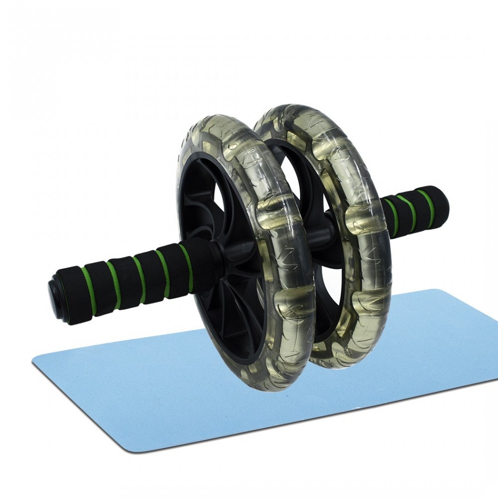Roller Wheel outil d’entraînement abdominal et de remise en forme avec tapis