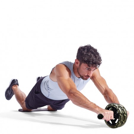 Roller Wheel outil d’entraînement abdominal et de remise en forme avec tapis