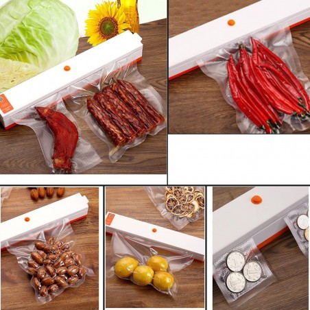 Machine scellante des sacs 183112 pour les aliments sous vide avec 10 sacs