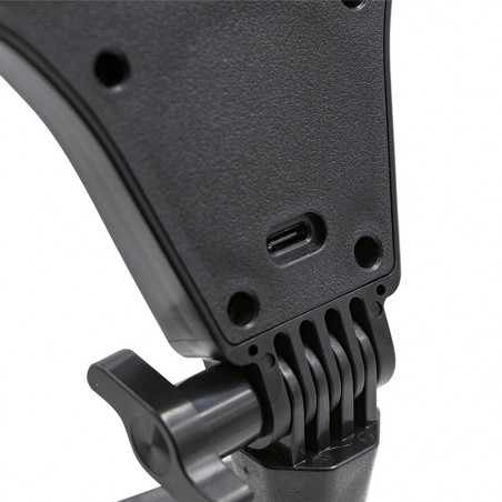 Lampe de table pour selfie 26 cm avec support minuterie et 3 modes d'éclairage