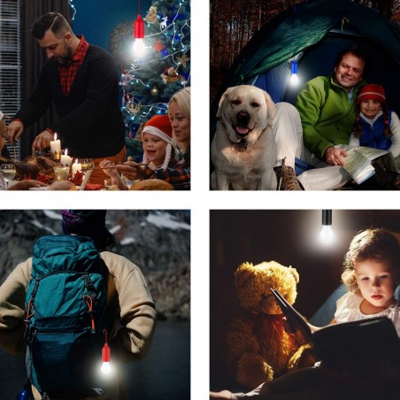 Ampoule LED Portable Colorée 881609 Batterie pour Maison Camping Jardin