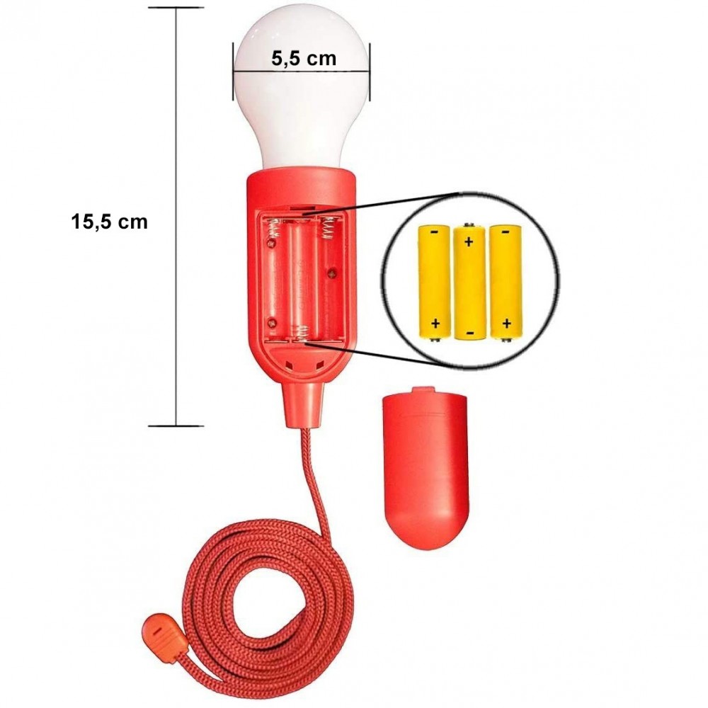 Ampoule LED Portable Colorée 881609 Batterie...