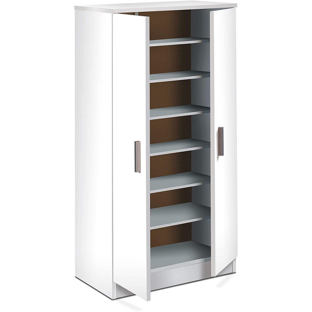Étagère à Chaussures mobile Armoire 2 Portes 7...