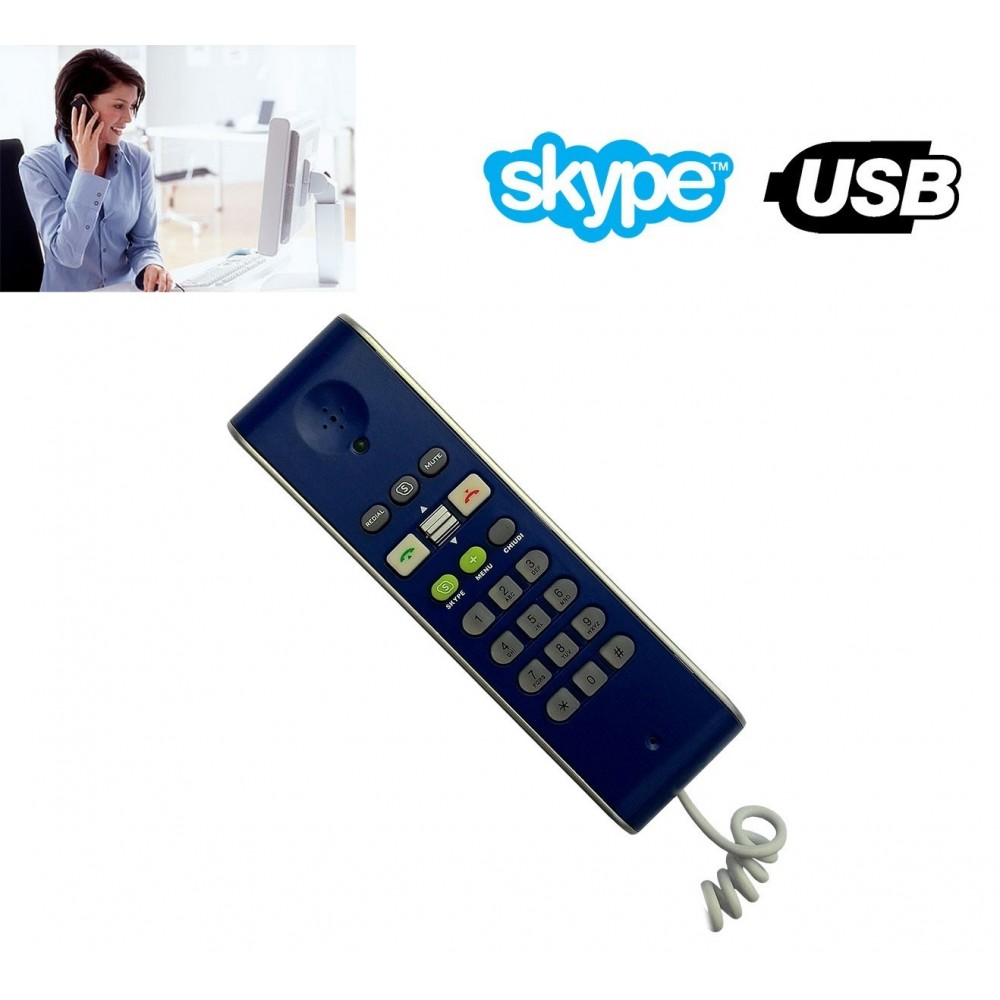 Téléphone VoIP USB compatible avec Skype pour des appeler vos amis gratuitement