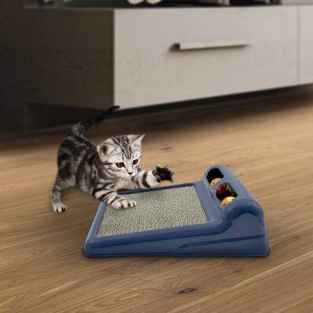 Griffoir FLIPPER 10595 Jeu avec 2 boules pour chats avec carton ondulé