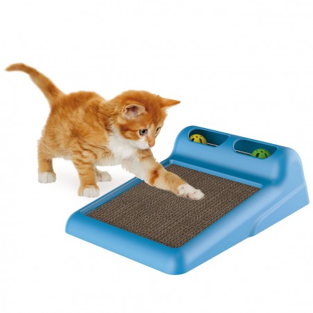 Griffoir FLIPPER 10595 Jeu avec 2 boules pour chats avec carton ondulé