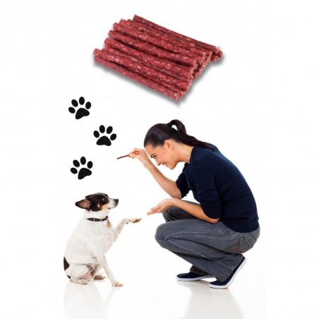 Sticks bâton de collations de viande séchée pour les chiens délicieux snack - animaux de compagnie Lot de 10 bâtons