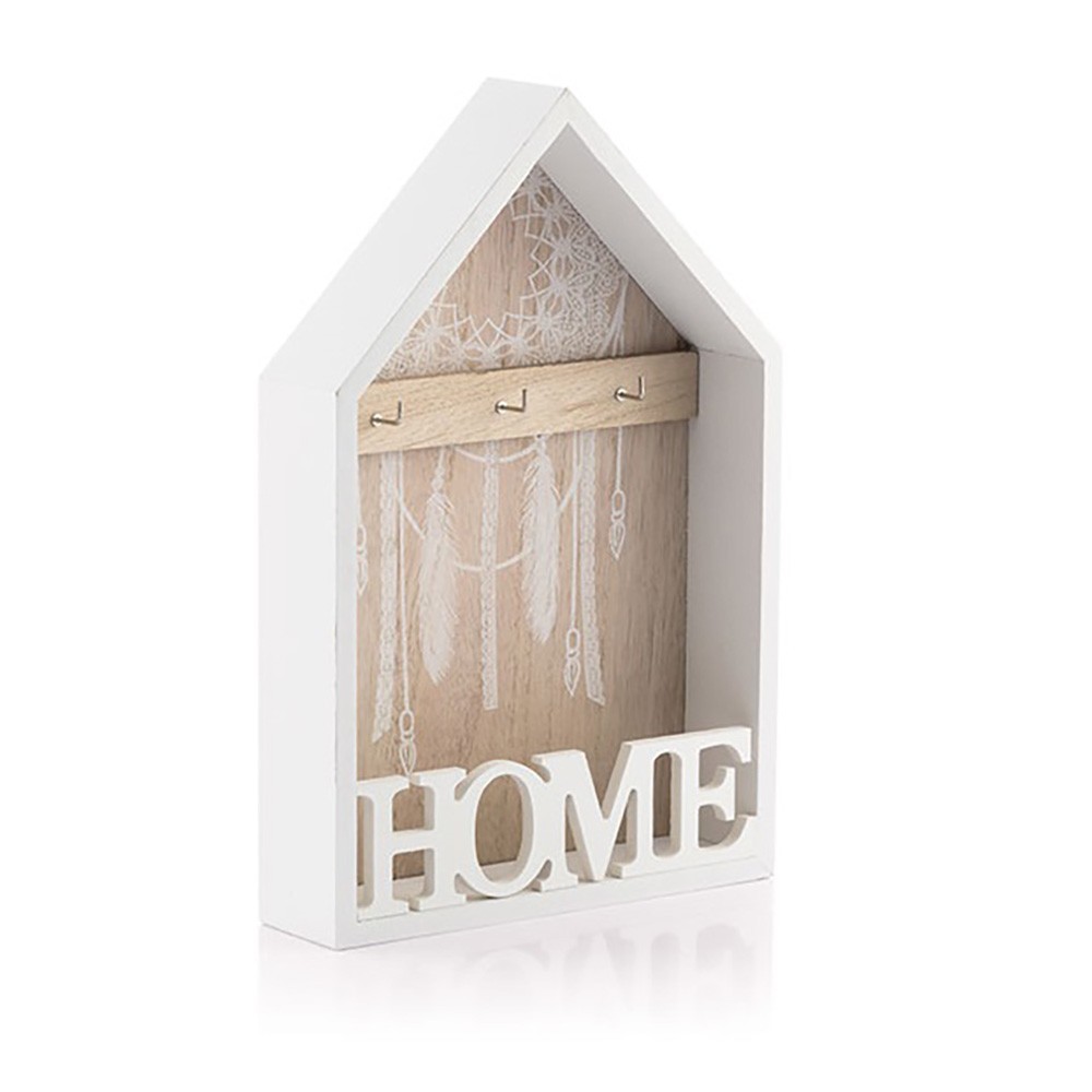 Boîte porte-clés 144305 en bois blanc 20 x 5 x...