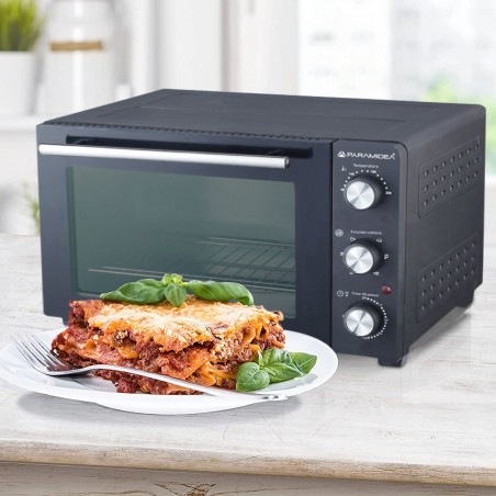 Four électrique ventilé 36L puissance 1500W avec plaque à pâtisserie incluse