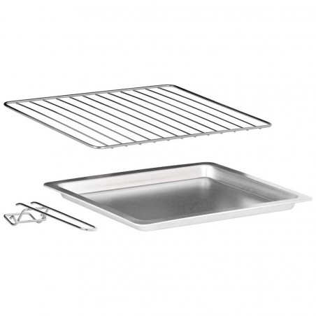 Four électrique ventilé 28L puissance 1500W avec plaque à pâtisserie en acier