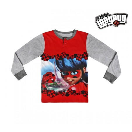22-2283 Pyjama enfant imprimé LADYBUG manches longues de 4 à 10 ans en coton