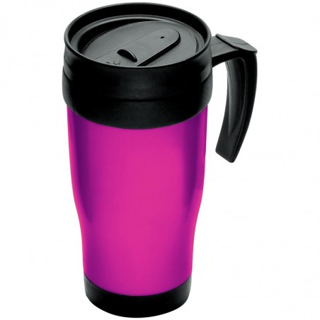 Mug de voyage isotherme 450 ml TRAVEL MUG paroi double en plusieurs couleurs