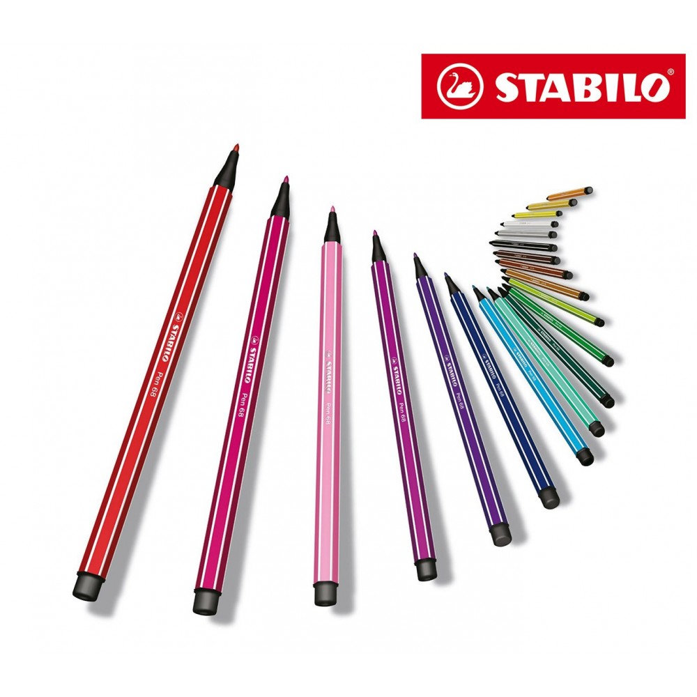 6850-6 Boîte métal de 50 feutres Stabilo Pen 68...