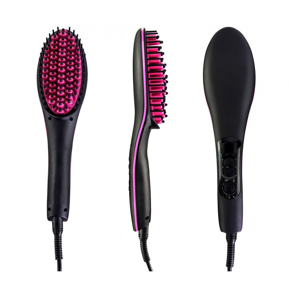 Brosse lissante électrique en céramique poils...