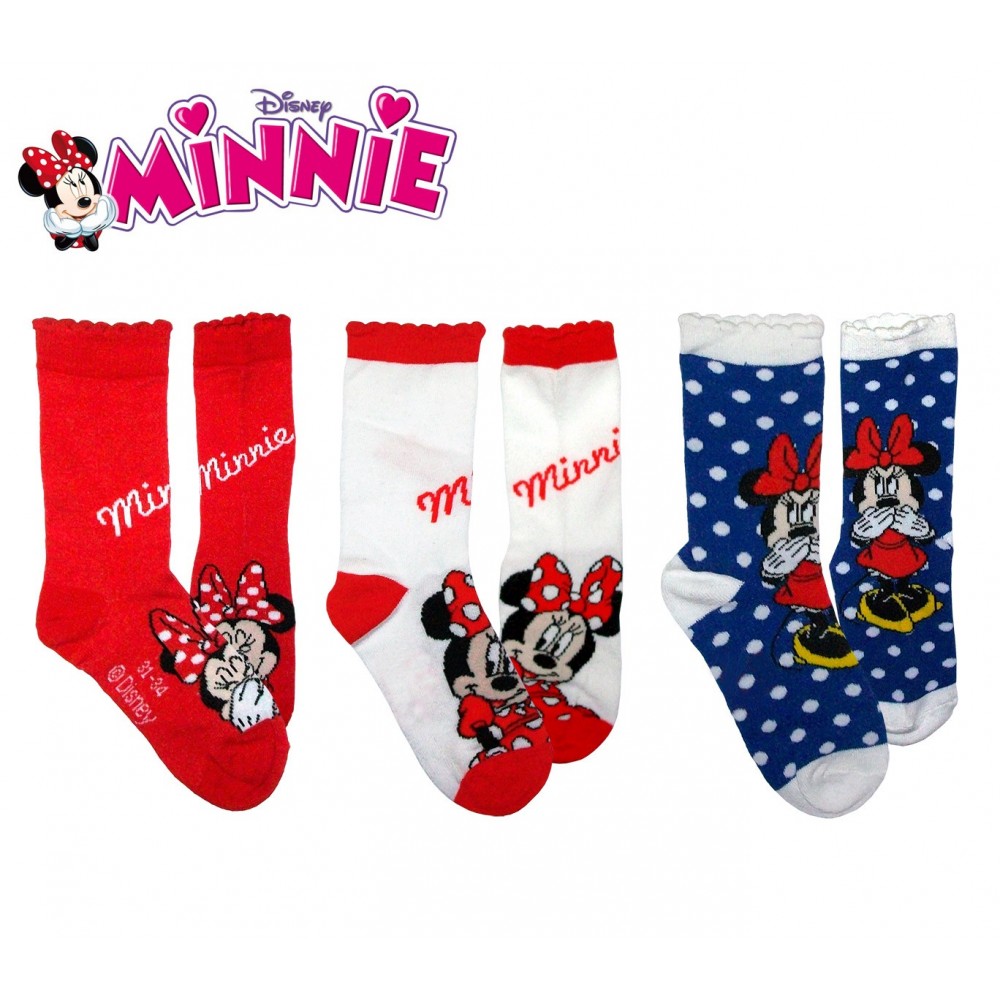 Pack de 3 paires de chaussettes Disney avec différents motifs - pour les filles