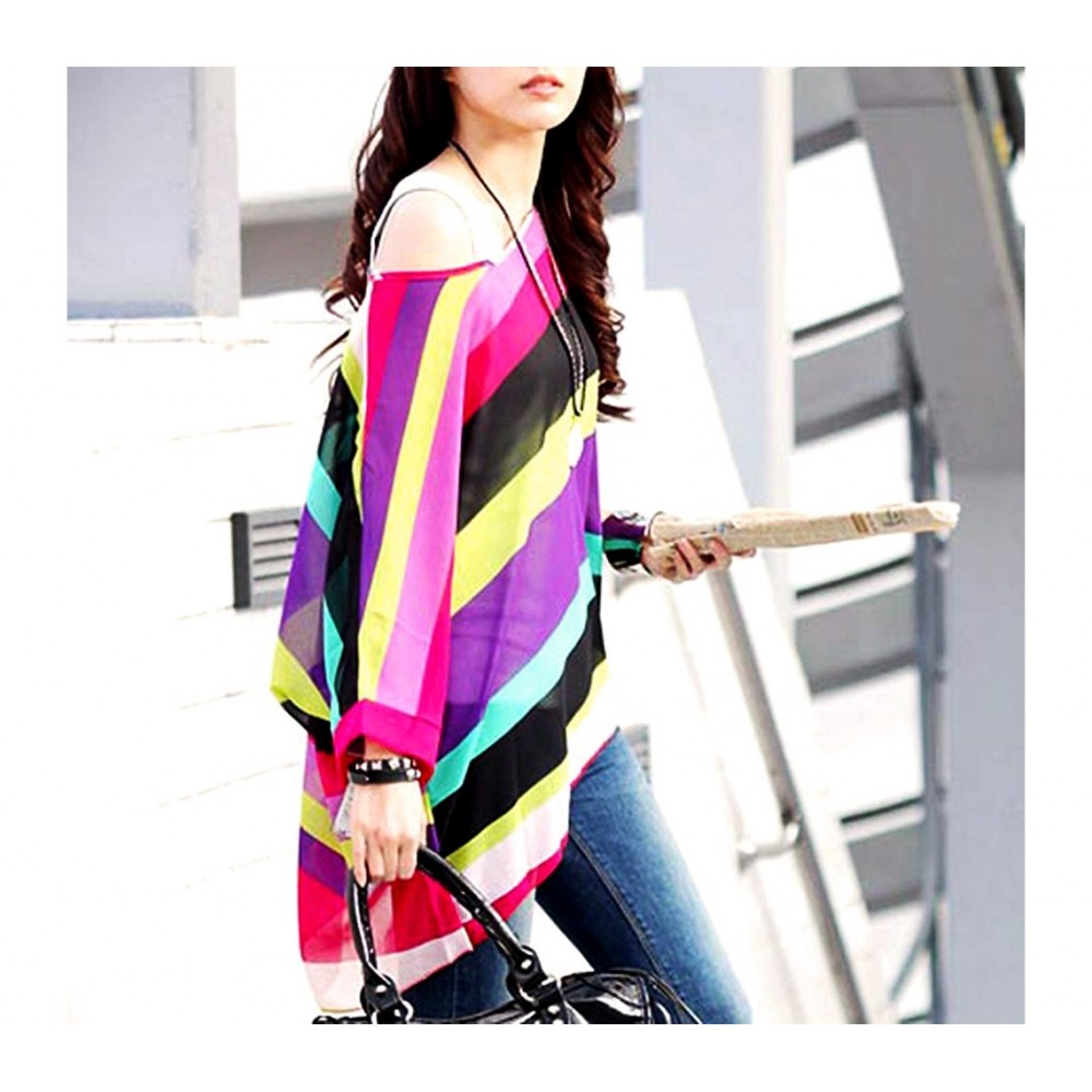 Blouse en mousseline de soie oversize...