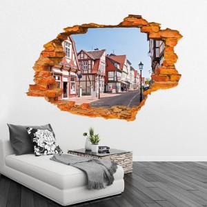 Autocollant effet 3D décoratif "Street Country" sticker... 2