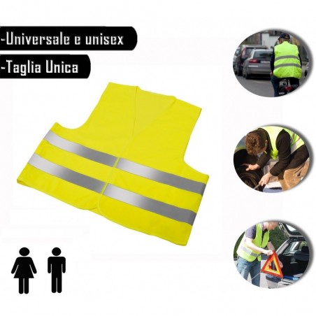 Veste gilet réfléchissant pour les urgences et pour les sports universelles- unisexe Veste gilet réfléchissant pour les urgences et pour les sports universelles- unisexe