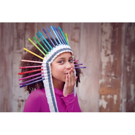 6830-6 Boîte métal de 30 feutres Stabilo Pen 68 trait 1 mm couleurs assorties