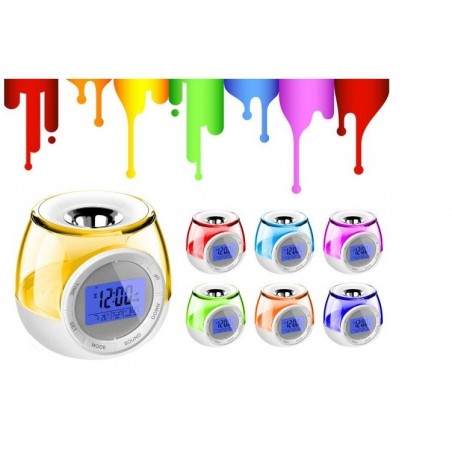 Réveil - Alarme, calendrier et diffuseur de parfum. Chromothérapie mod. Redondo