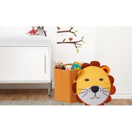 Boite de rangement avec couvercle pour chambre enfant - Range jouet 27 x H28 cm