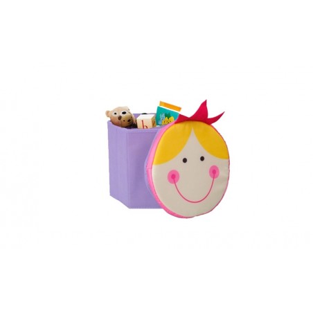 Boite de rangement avec couvercle pour chambre enfant - Range jouet 27 x H28 cm