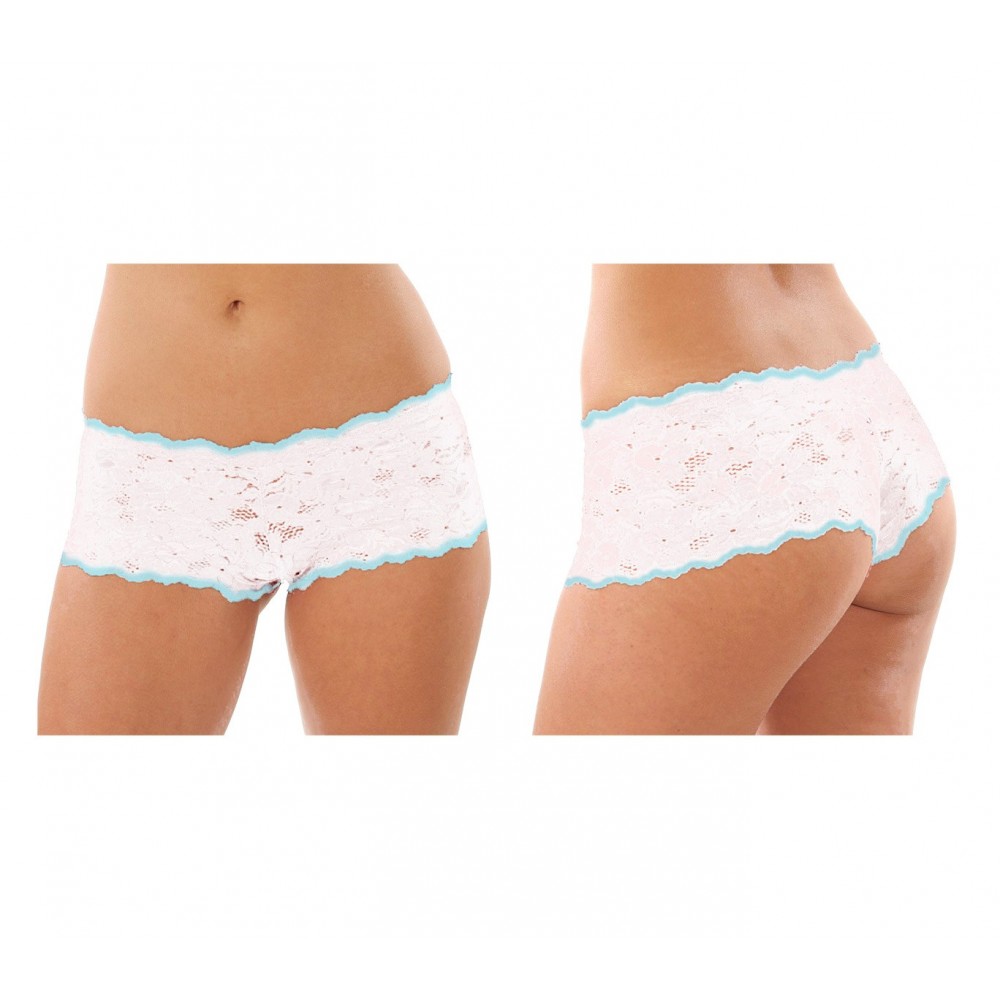 Pack 4 culottes dentelle motif floral -...