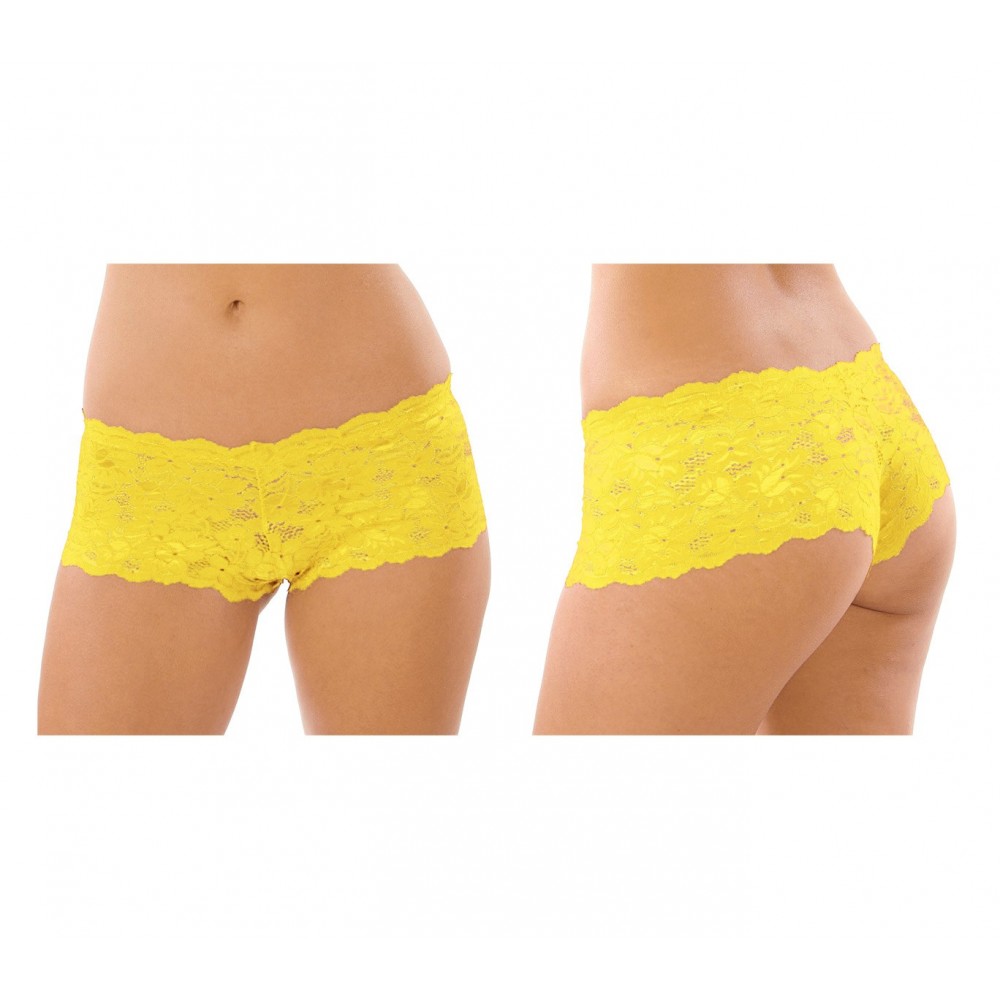 Pack 4 culottes dentelle motif floral -...