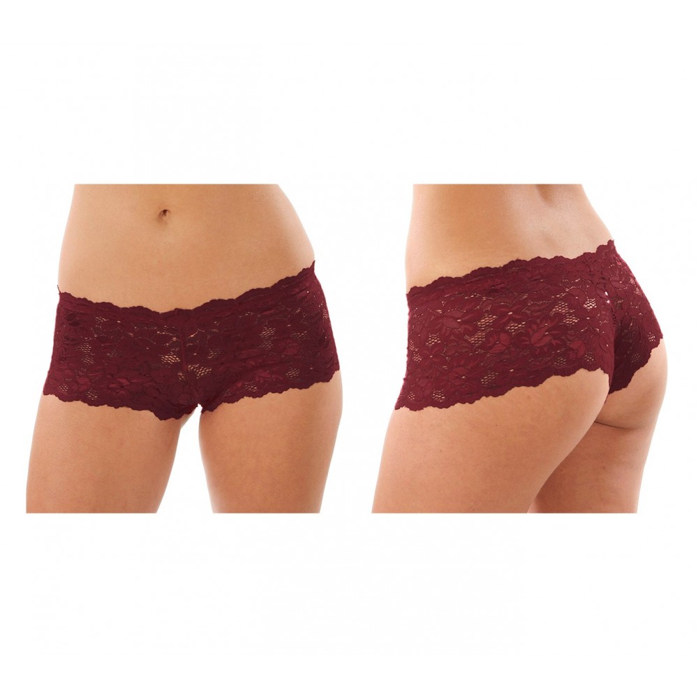 Pack 4 culottes dentelle motif floral -...