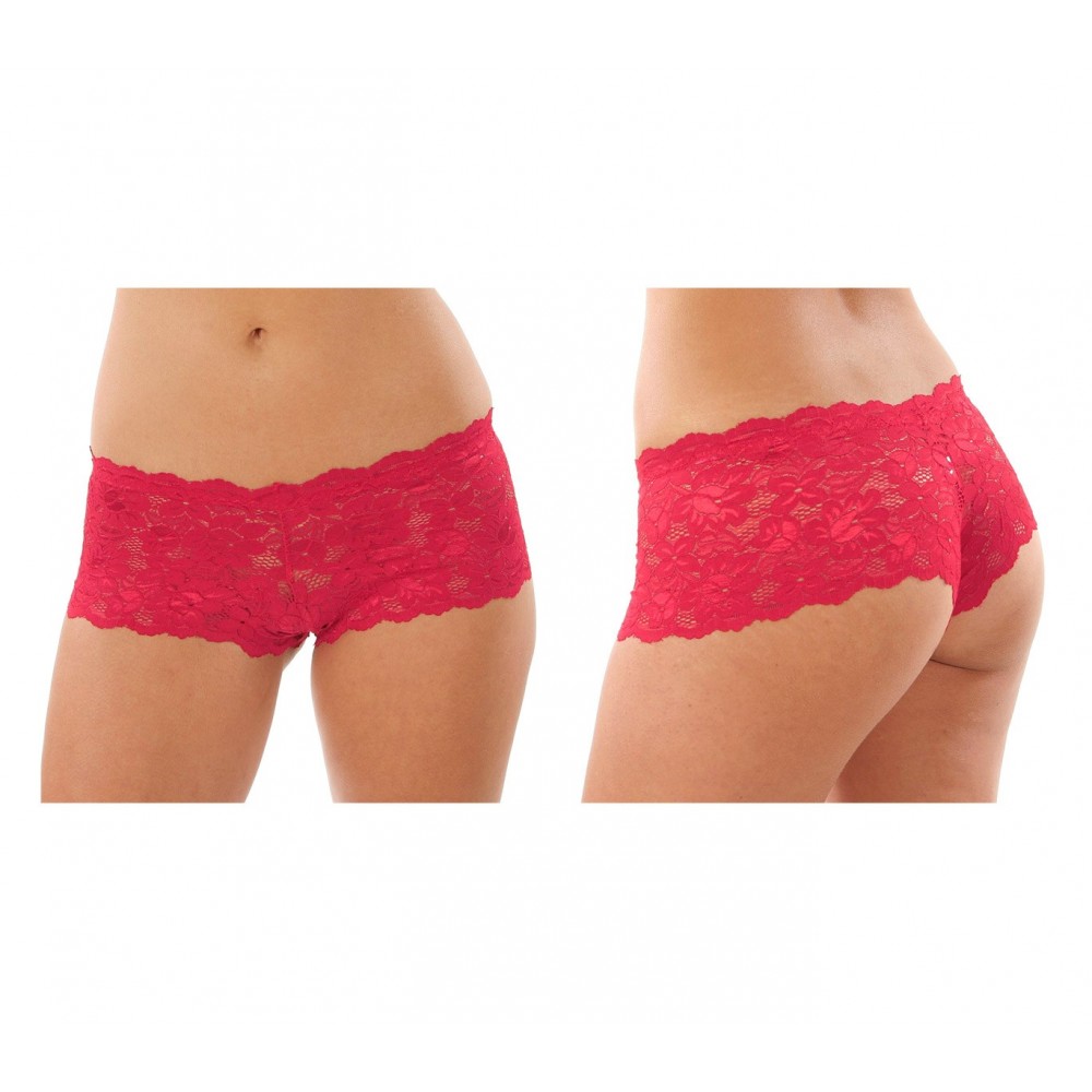 Pack 4 culottes dentelle motif floral -...
