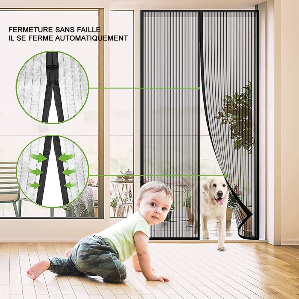 Tente moustiquaire avec fermeture magnétique...