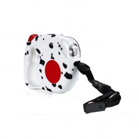 Laisse extensible torche jusqu'á 4,5 m - sans danger - pour les chiens de toutes tailles Laisse extensible torche jusqu'á 4,5 m - sans danger - pour les chiens de toutes tailles