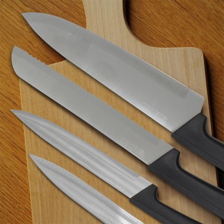 Ensemble de couteaux chef 5 Pcs en acier poignée ergonomique de 22 à 32 cm