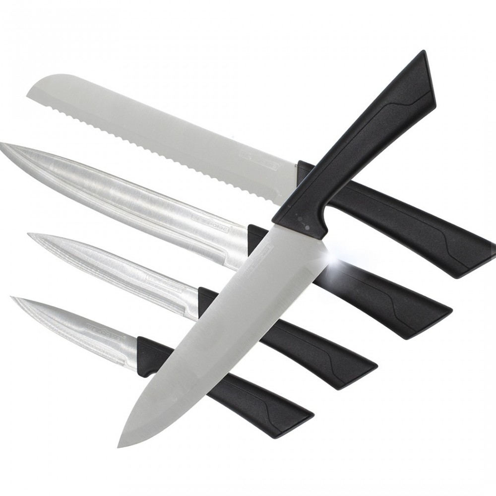Ensemble de couteaux chef 5 Pcs en acier poignée ergonomique de 22 à 32 cm