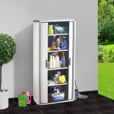 Armoire EASY ROLL 2 volets coulissants 5 Étagères 170HX38Px78L cm