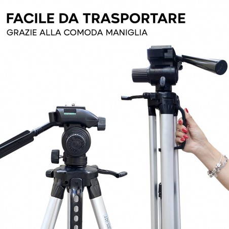 Trépied réglable 64 à 160cm 14376 chevalet en aluminium universel caméra