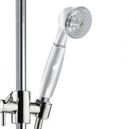 Pomme de douche en laiton chromé LGE377 modèle Epoque de style rétro