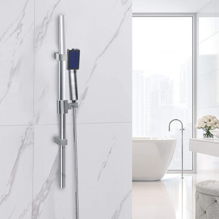 Rail coulissant avec douche de tête en acier AD-6725 réglable en hauteur 25h cm