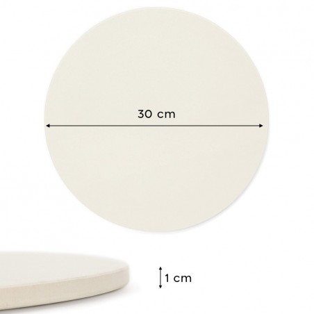 Pierre Réfractaire pour cuisson Pizza Plaque à pâtisserie avec base ronde Ø30 cm