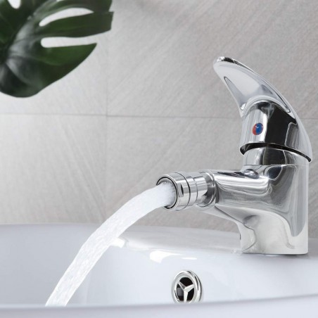 Mélangeur Robinet Lavabo Selenia 90044-5 En Acier Avec Tubes Raccordement