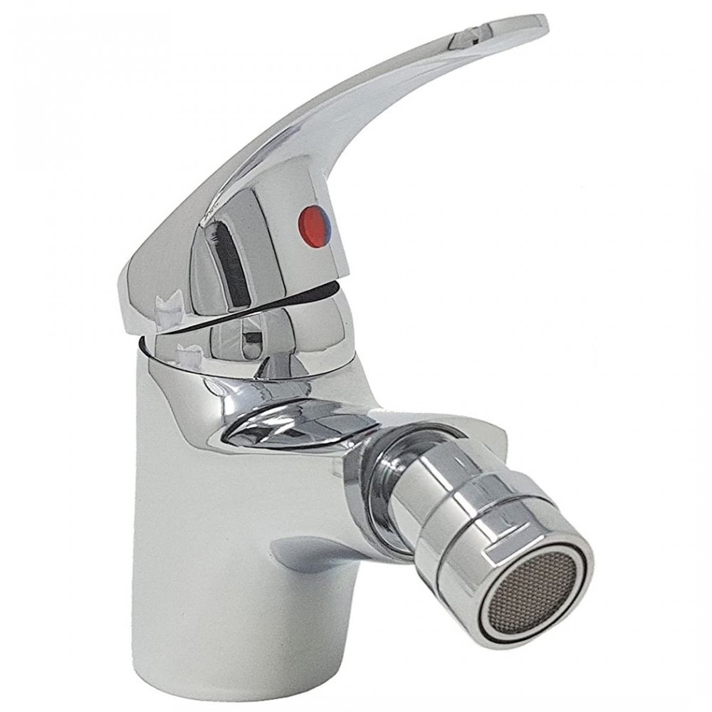 Robinet Monocommande en Acier Chromé N026-6 pour Bidet avec Décharge Pop-Up