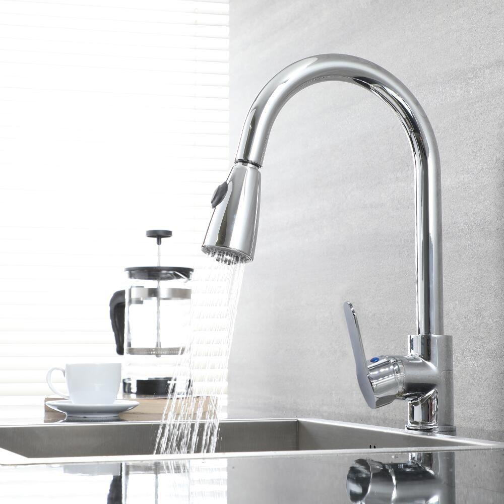 Mélangeur Robinet Chromé pour Évier GR-7544...