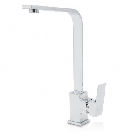 Robinet Mélangeur Chromé GR-7434 Roues à 360° en Laiton Épaissi