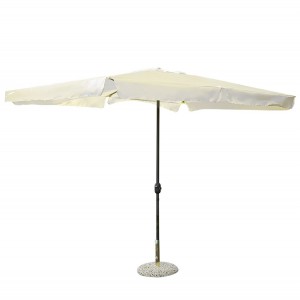 IMPERIA Parapluie carré avec mât central diamètre 3x2...