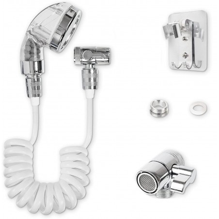 Douche pour robinet d’évier portatif 14877 tube télescopique 1mt et support