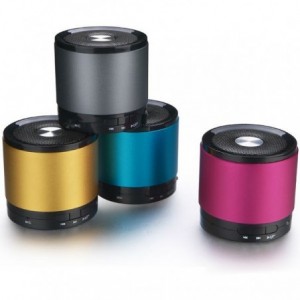 Haut-parleur avec prise d'entrée jack micro sd et Bluetooth 3w  - Diam 7 cm