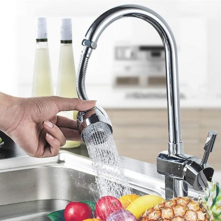 Briseur flexible Mélangeur Robinet Cuisine Buse Rotative à 360°